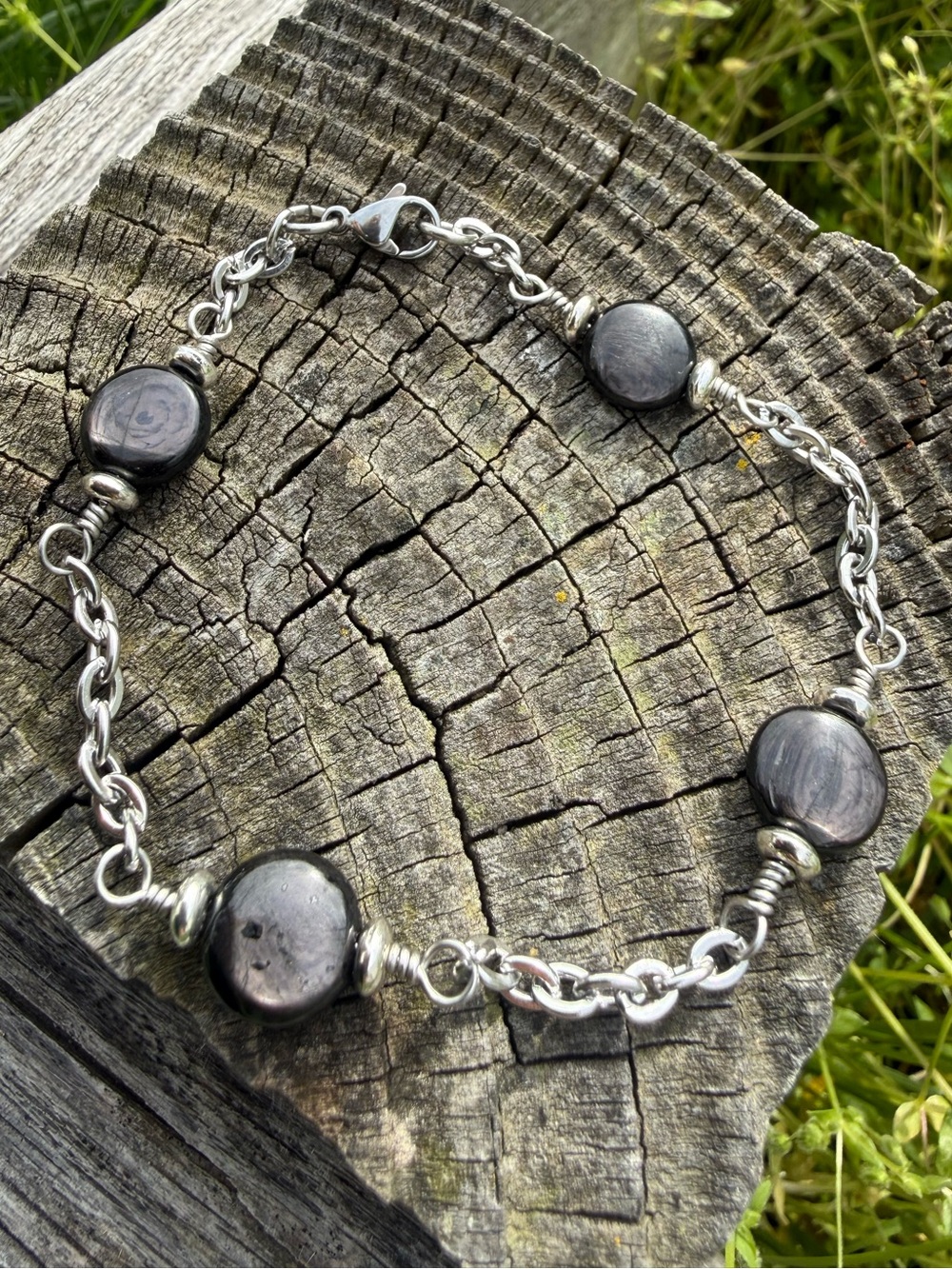 HyperSthene Link Chain Simple Bracelet Stainless Steel